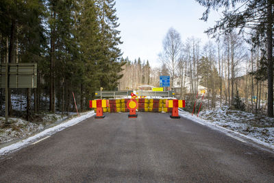 Cars on road