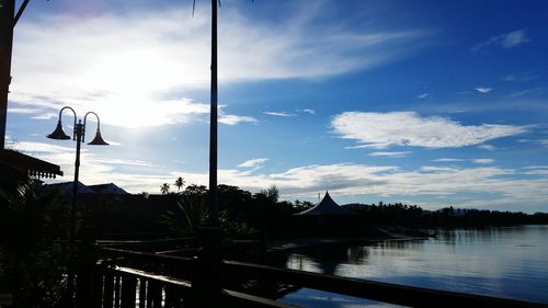 Scenic view of river against sky