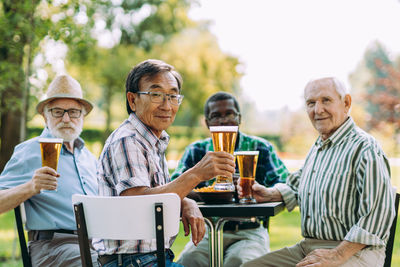 Group of people in restaurant