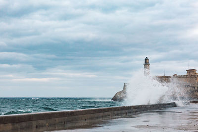 Scenic view of sea against sky