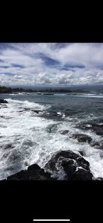 Scenic view of sea against sky