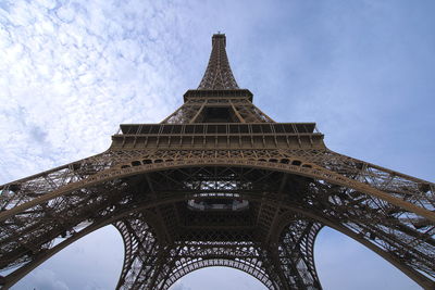 Low angle view of tower against sky