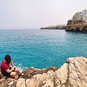 Scenic view of sea against sky