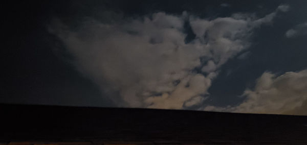 Low angle view of storm clouds in sky