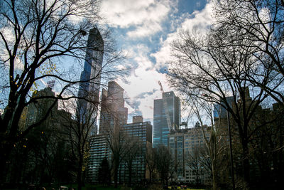 Low angle view of buildings against sky