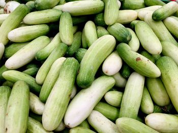 Full frame shot of cucumbers  for sale