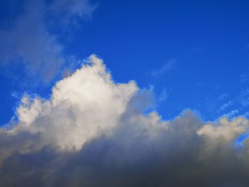 Low angle view of clouds in sky