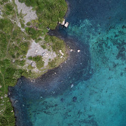 High angle view of swimming pool