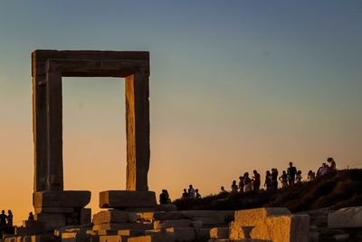 Portara temple, sunset.