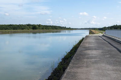 Scenic view of river against sky