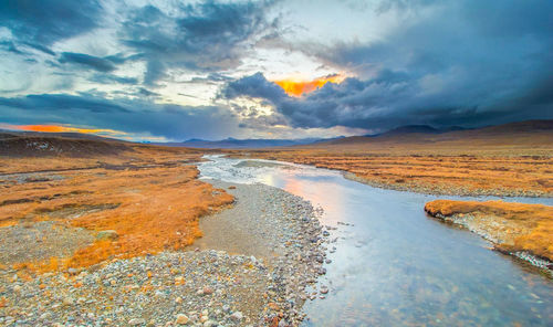 Scenic view of landscape against sky