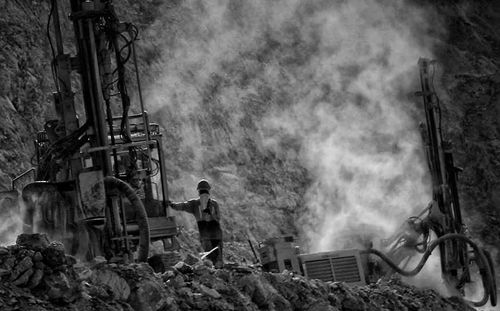 View of train against cloudy sky