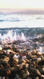 Rocks in sea