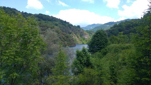 Scenic view of mountains