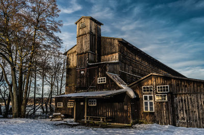 The old klostermølle at lake mossø, voerladegård, skanderborg, denmark