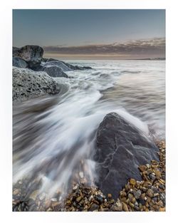 Scenic view of sea waves