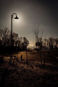 Silhouette horse against sky at sunset