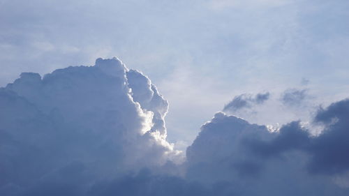 Low angle view of clouds in sky