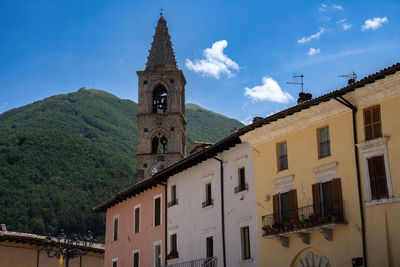 Low angle view of church against sky