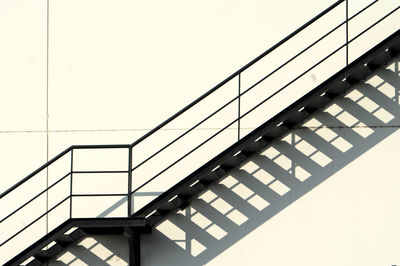 Low angle view of staircase against building