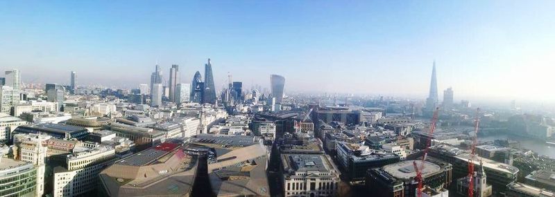 High angle view of cityscape