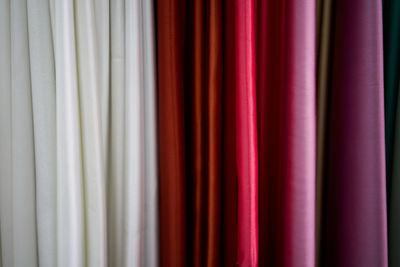 Full frame shot of multi colored curtain