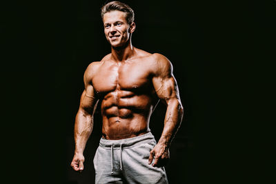 Man standing in gym