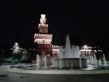 Fountain at night