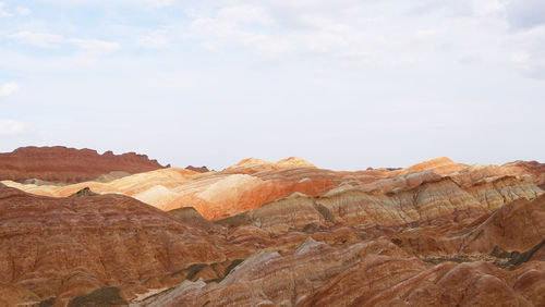 Rock formations in a desert