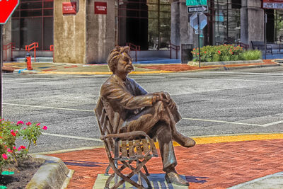 Statue of woman