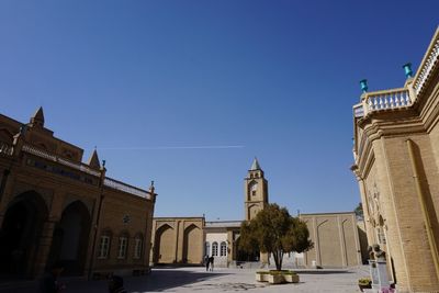 Low angle view of cathedral against clear sky