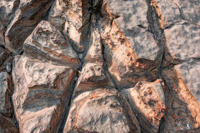 Full frame shot of rock formation