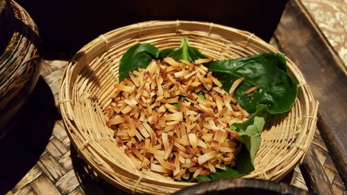 Close-up of vegetables in basket