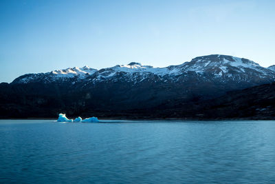 Glacier lagoon perito moreno argentina