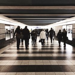 People at subway station