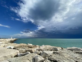 Scenic view of sea against sky