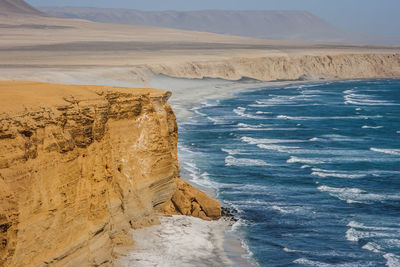 Scenic view of desert against sky