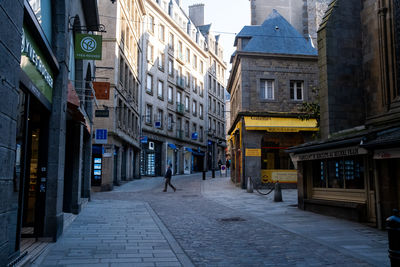 Street amidst buildings in city