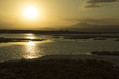 Sunset over sea