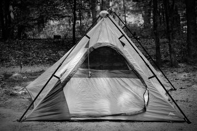 View of tent in playground