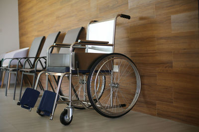 High angle view of empty seats