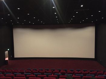 View of empty seats in stadium