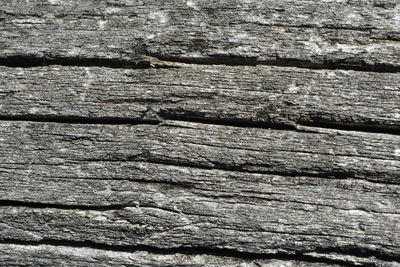 Full frame shot of cracked wood