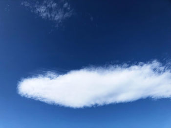 Low angle view of vapor trail in sky