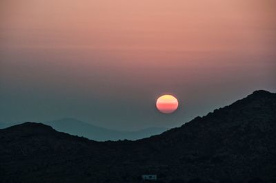 Dramatic sky over mountain