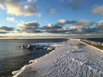 Scenic view of sea against sky