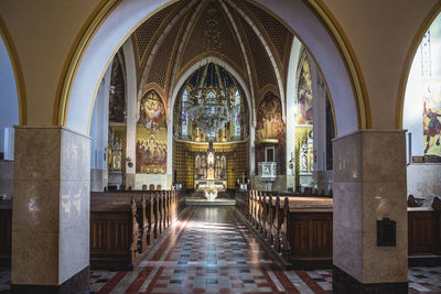 Corridor of cathedral