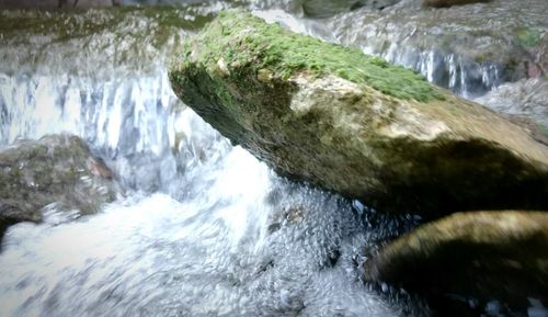 River flowing through rocks