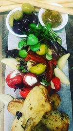 Close-up of salad in plate