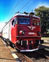 Train on railroad track